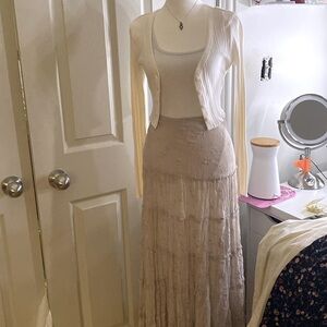 Vintage nude skirt